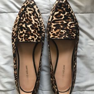 Antonio Melani calf hair pointed toe flats